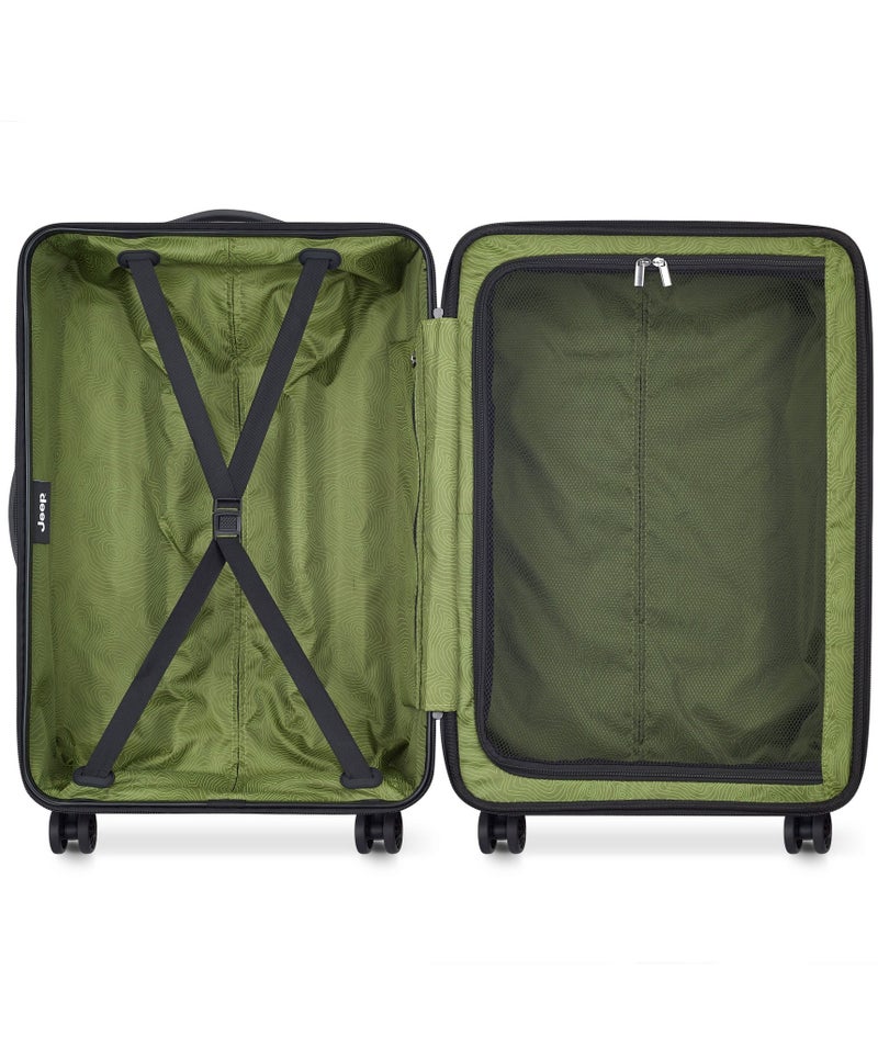 جيب حقيبة سفر بعجلات مزدوجة قابلة للتوسيع ٦٨ سم رمادية - Image 3